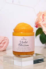 Dry Skin AHA Body Scrub - Violet Blossom - Bellavana Beauty