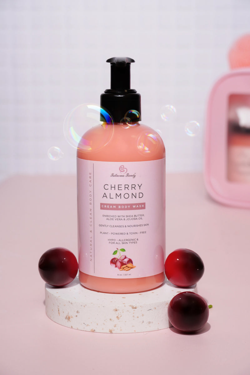 Cream Body Wash - Cherry Almond - Bellavana Beauty