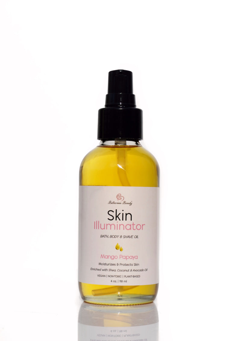 Skin Illuminator Bath, Body & Shave Oil - Mango Papaya - Bellavana Beauty
