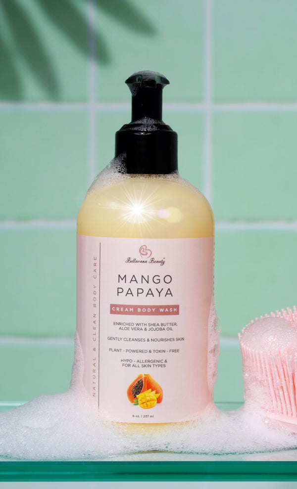 Cream Body Wash - Mango Papaya - Bellavana Beauty