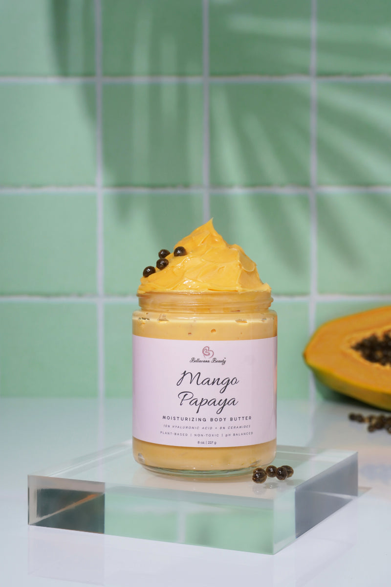Dry Skin Body Butter - Mango Papaya - Bellavana Beauty