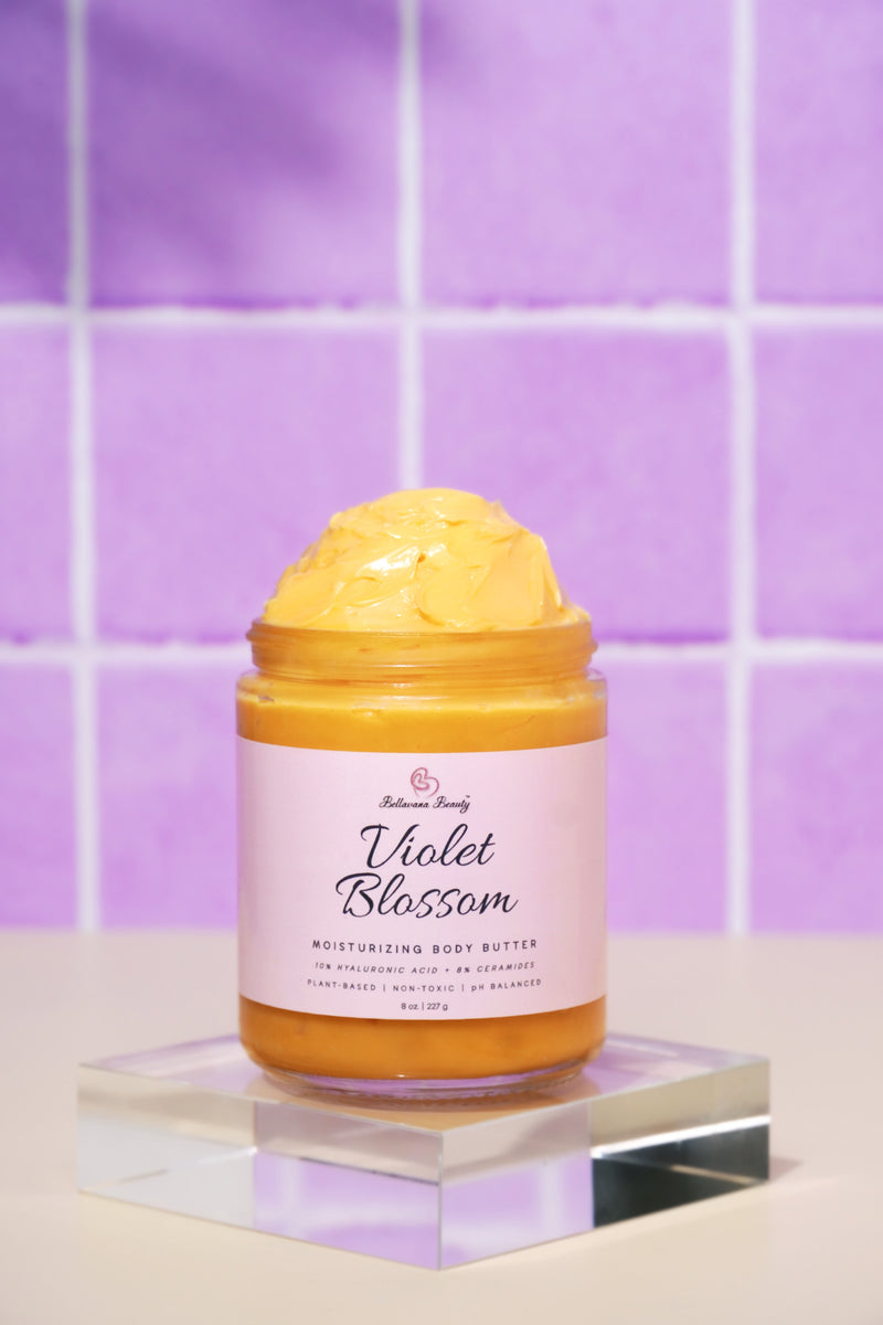 Dry Skin Body Butter - Violet Blossom - Bellavana Beauty