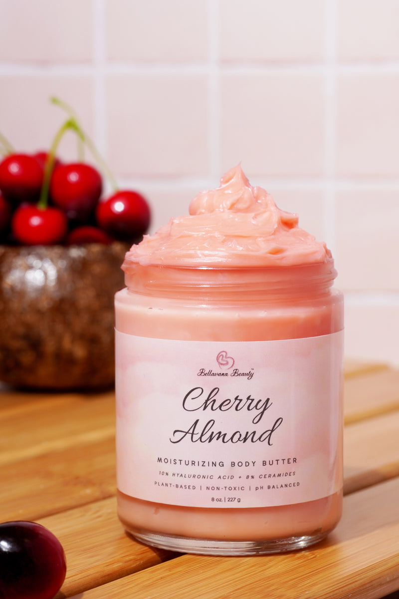 Dry Skin Body Butter - Cherry Almond - Bellavana Beauty